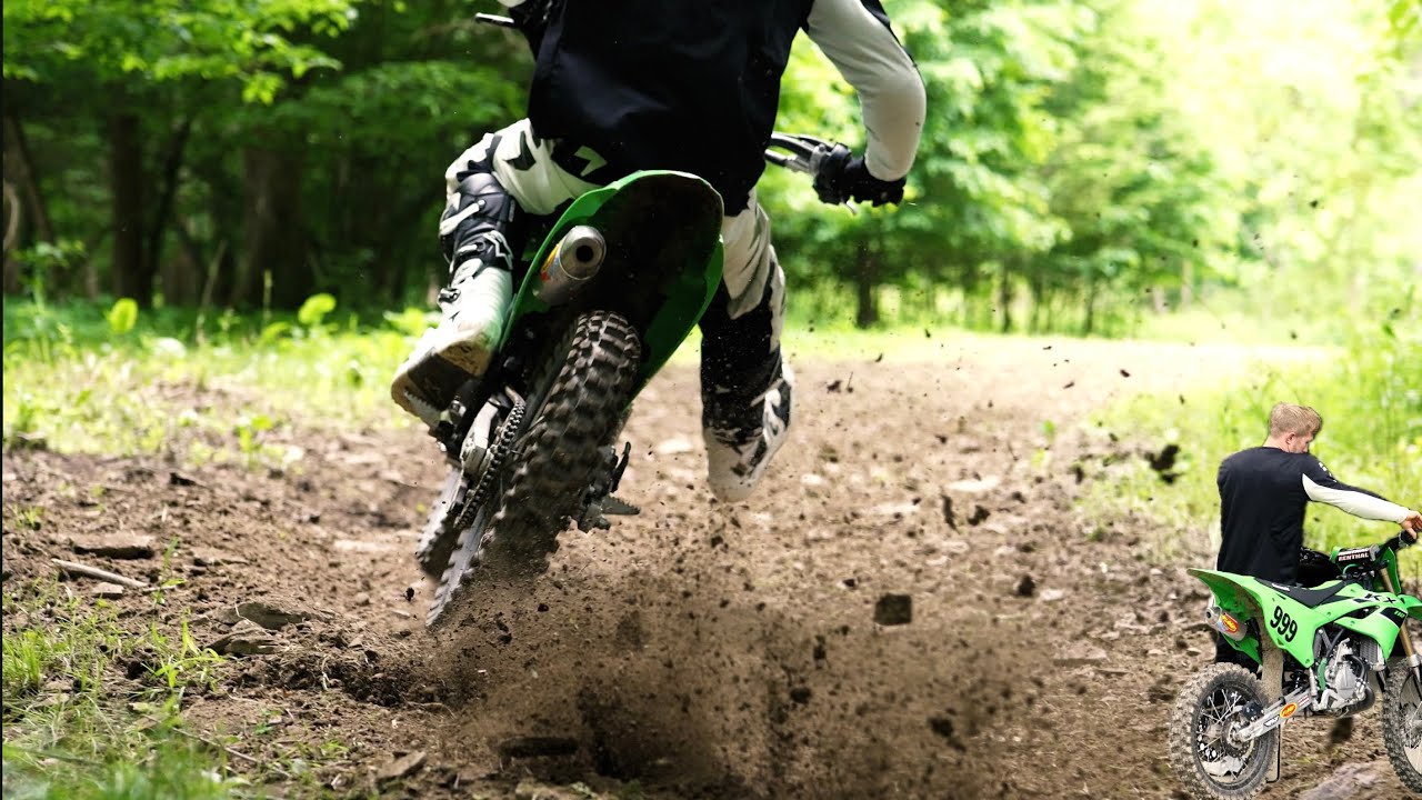 Kawasaki KX 112 Wide Open RAW 2 stroke sound
