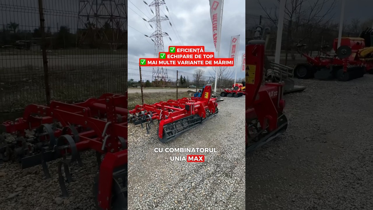 Cu combinatorul UNIA Max, terenul este gata semănat dintr-o singură trecere!