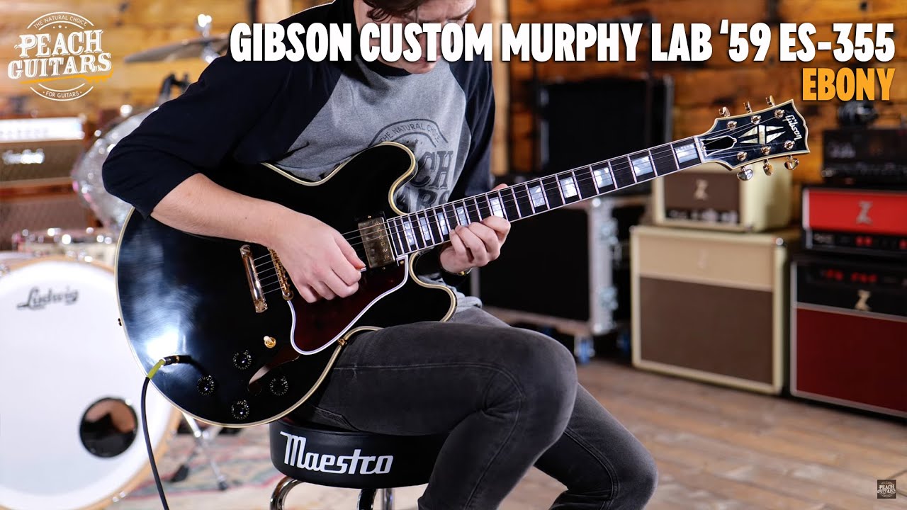 No Talking...Just Tones | Gibson Custom Murphy Lab 1959 ES-355 Stop Bar Ebony