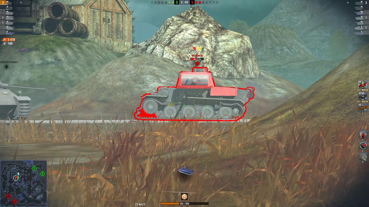 WOT Blitz / Chaffee / 4 kills / 3 468 dmg