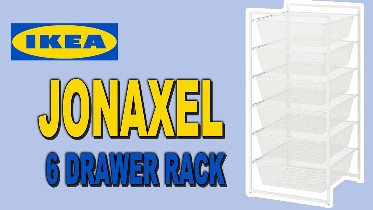 IKEA JONAXEL 6 drawer rack Assembly and Review 