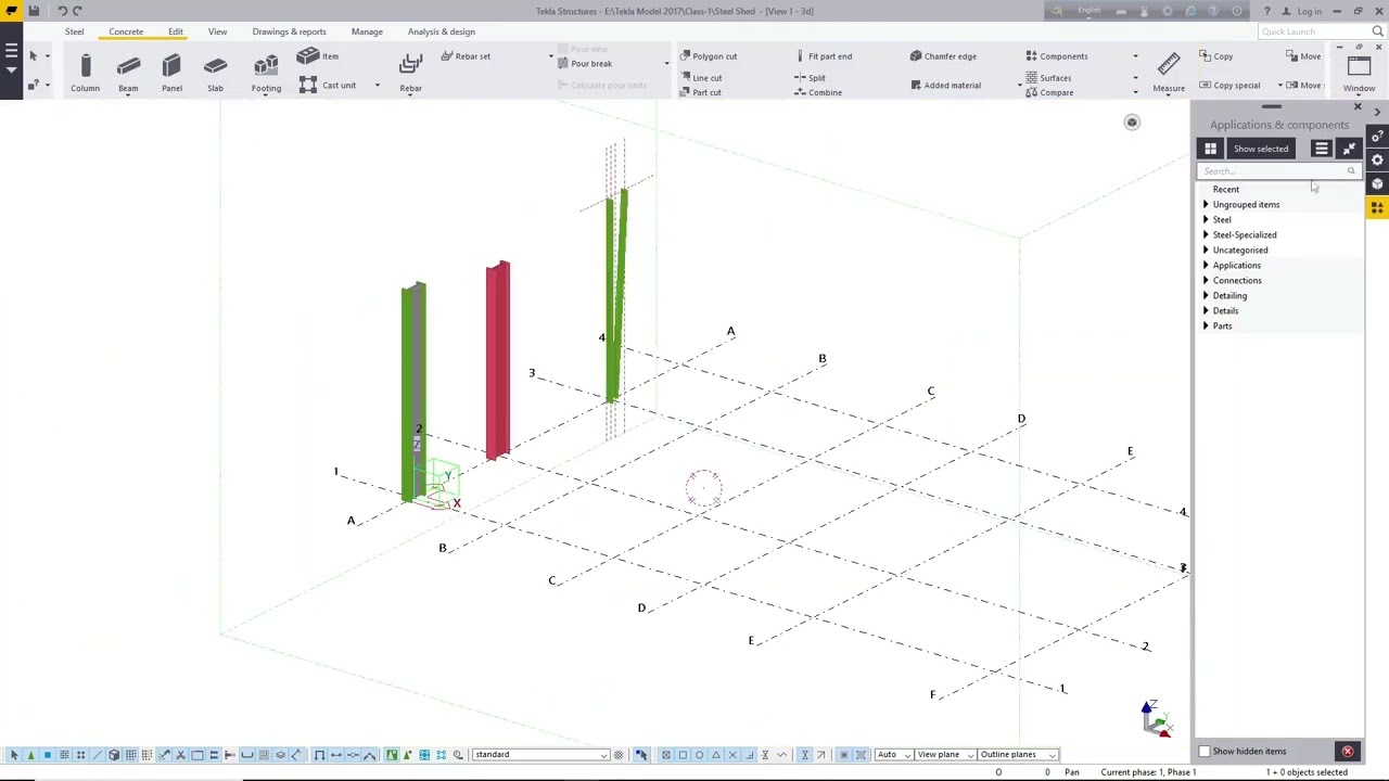 Tekla Structures I Class 06 I Create Tapered Steel Column
