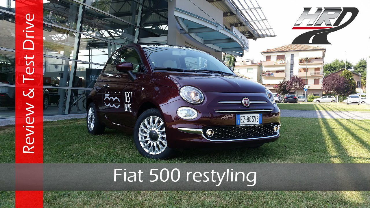 2015 Fiat 500 restyling 1.2 (69 hp) - Test drive/Prova su strada & Review/Recensione