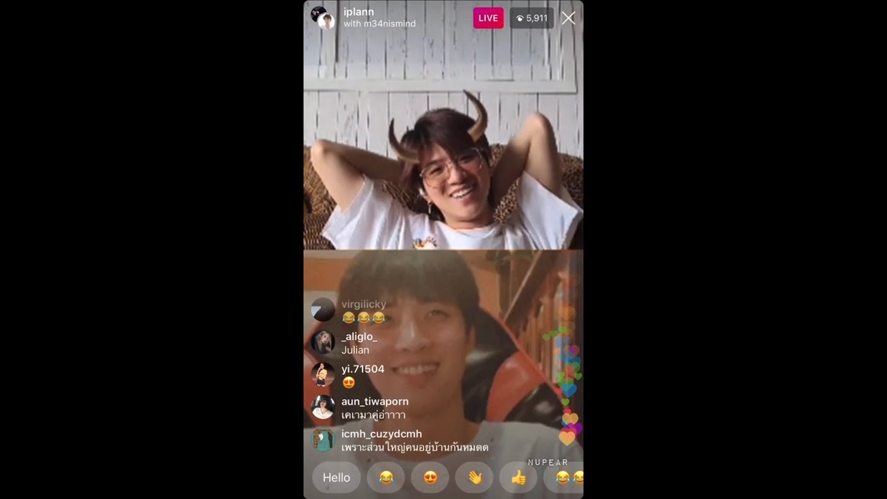 200326 แปลน มีน Live IG #2wishไลฟ์คู่สู้Covid
