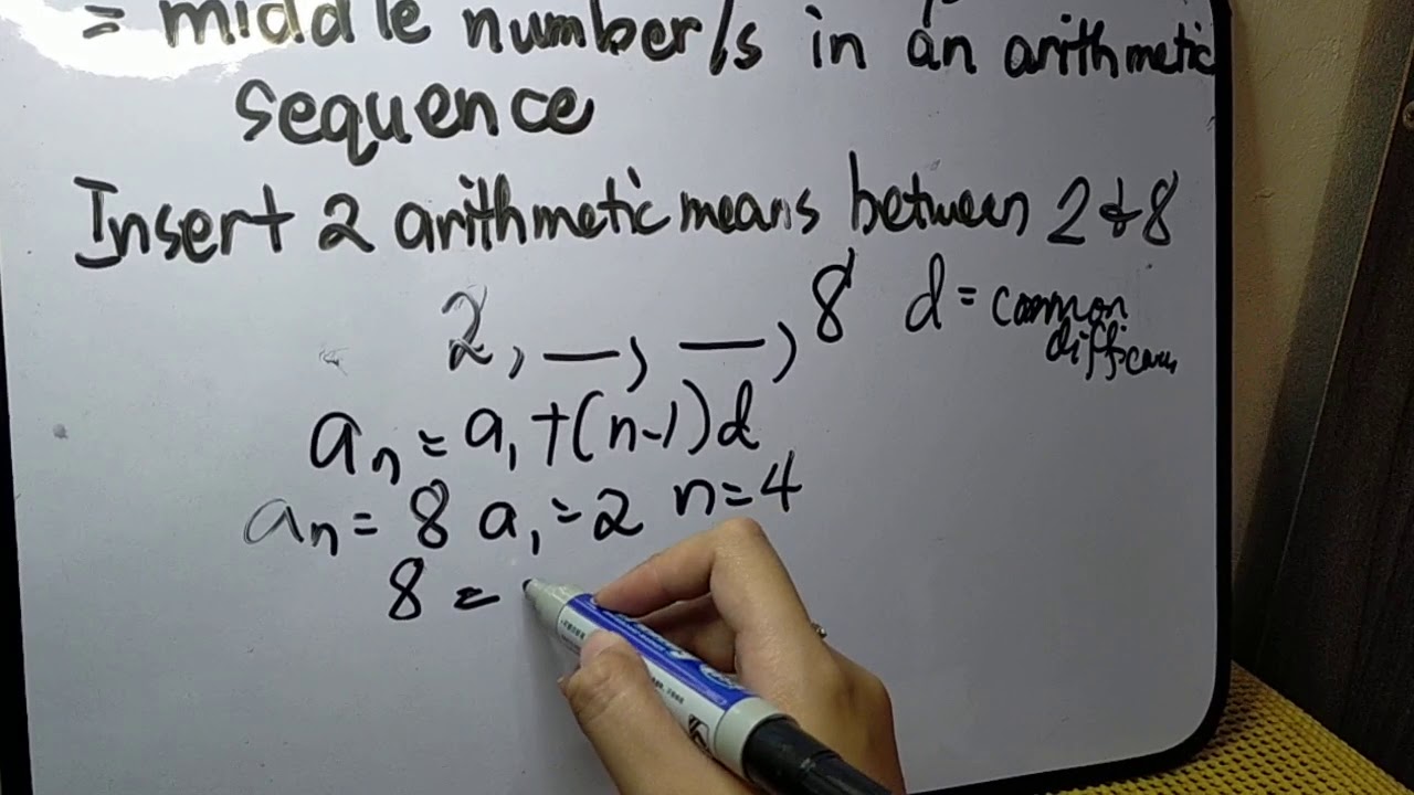 Inserting 2 Arithmetic Means