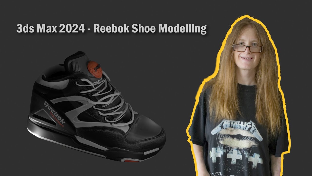 Alisha's 3ds Max 2024 - Reebok Shoe - Modelling Video!