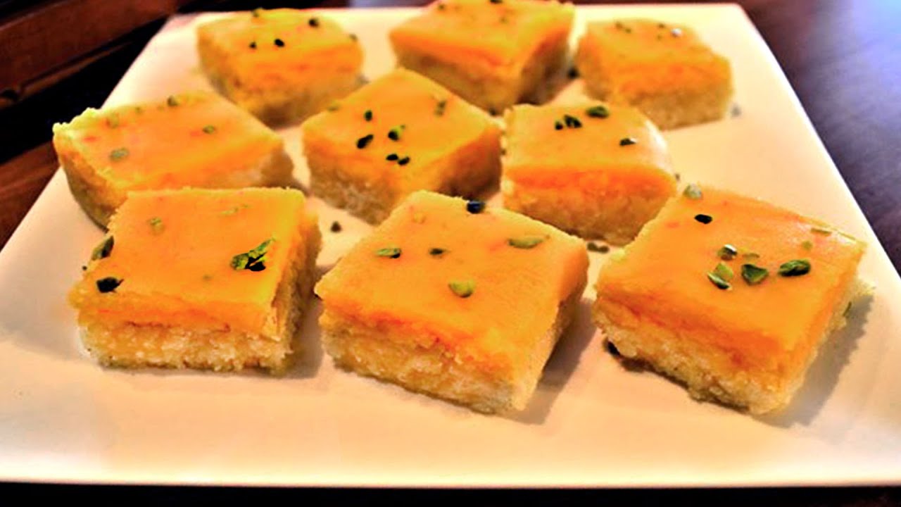 Easy Microwave Milk Powder Burfi