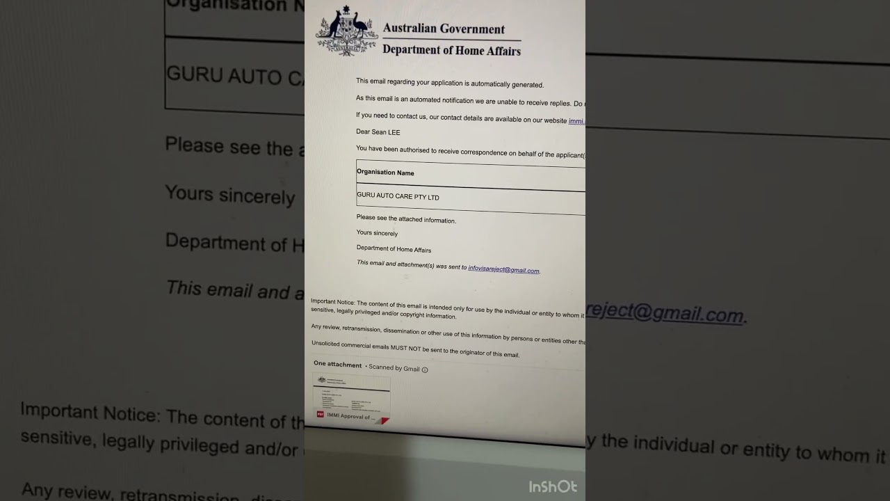 Same day Tss 482 visa approved. True story.1/3