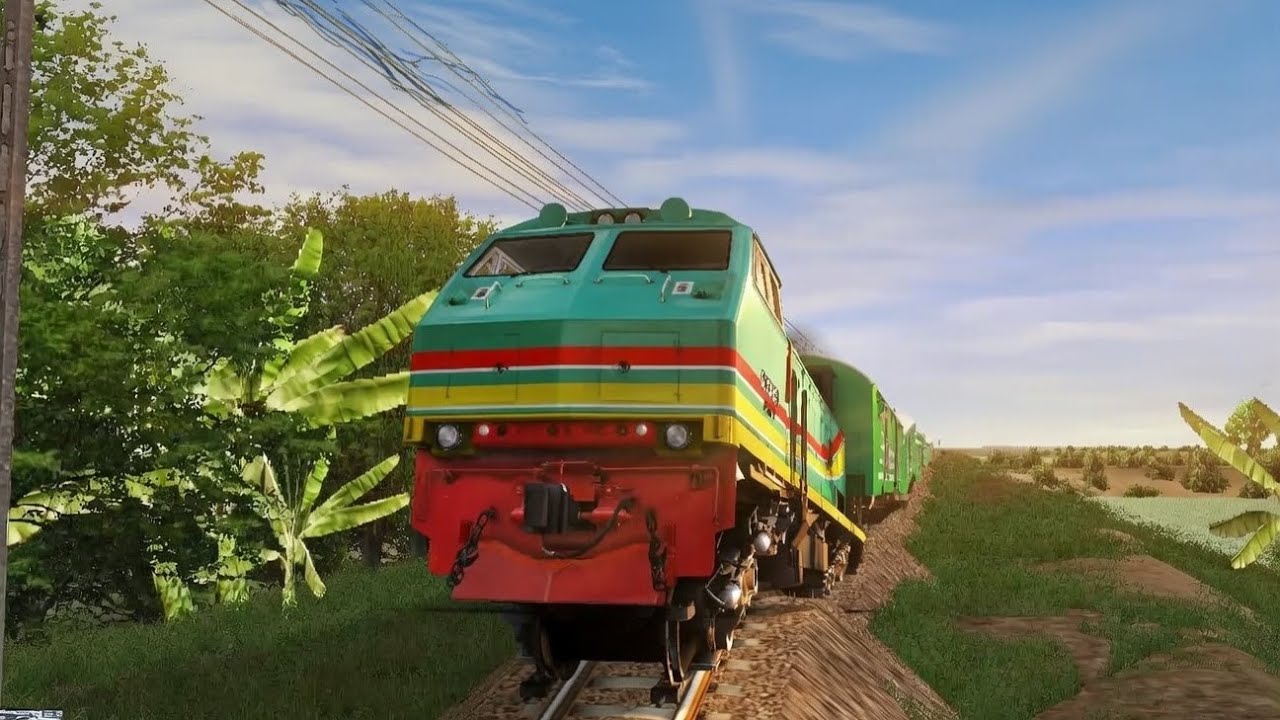 Kereta Api vs Rel Naik Turun Super Panjang 