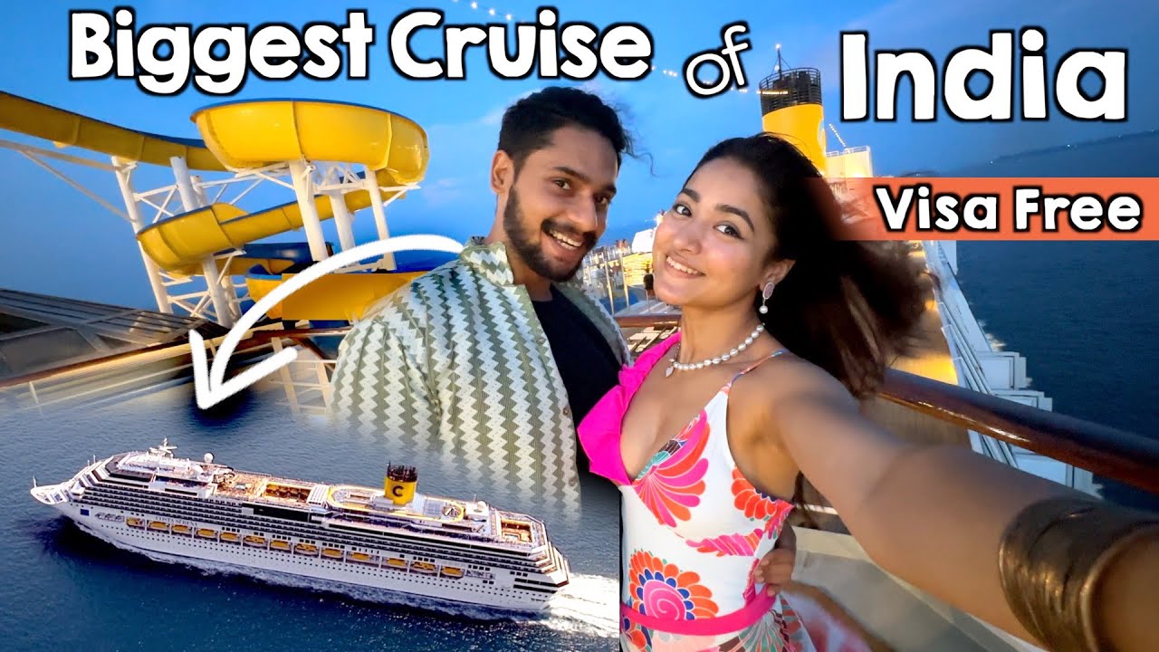 Living in The Most Luxurious Cruise of India 😍 Mumbai to Goa | @SoyabeanCouple