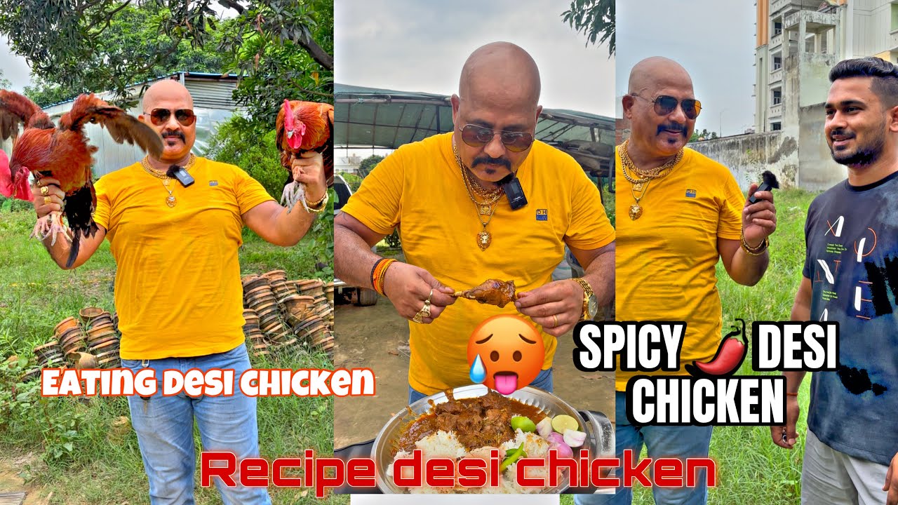 /SPICY 🌶️/DESI CHICKEN 😱EATING /AND RECIPE/ #desichiken #chickenlegpiece #recipe #eatingchallenge