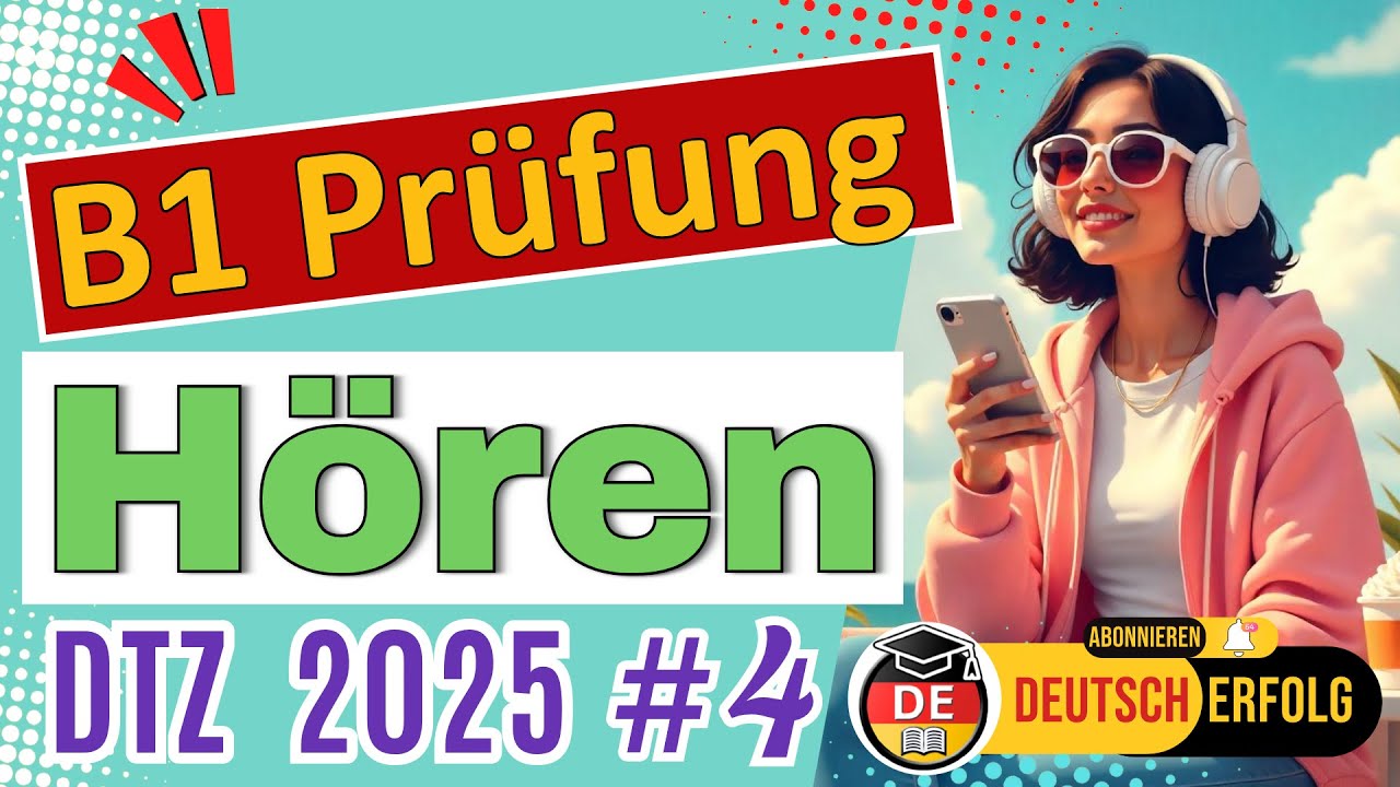 B1 Hören | Übung zum Deutsch-Test für Zuwanderer | 2025 | Teil 1–4