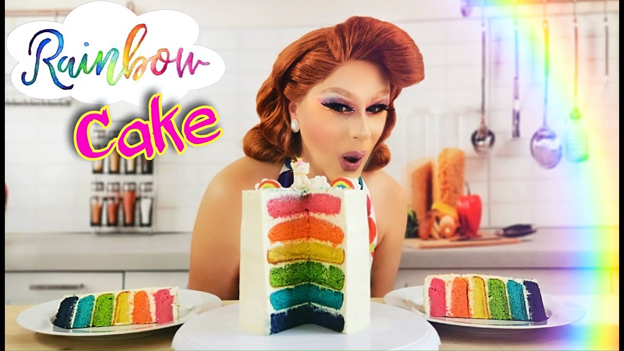 Recette du RAINBOW CAKE - Gâteau arc-en-ciel 🌈