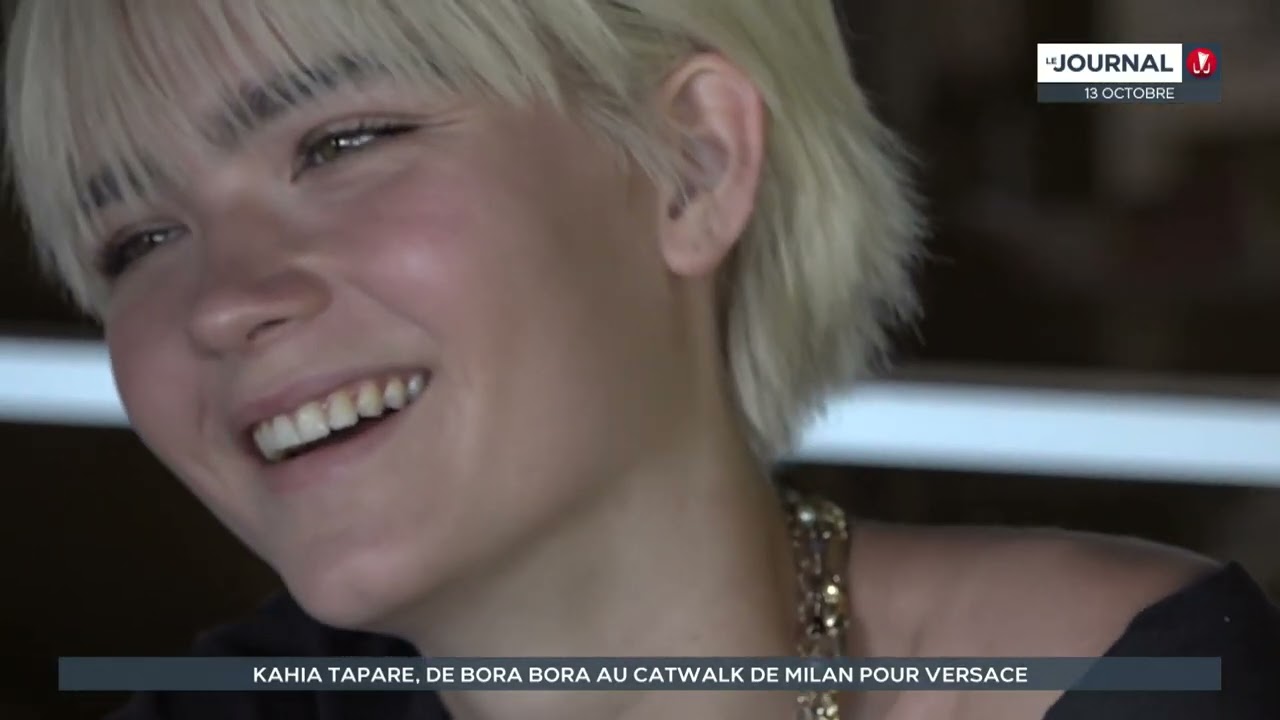 Kahaia Tapare, de Bora Bora au catwalk de Milan pour Versace