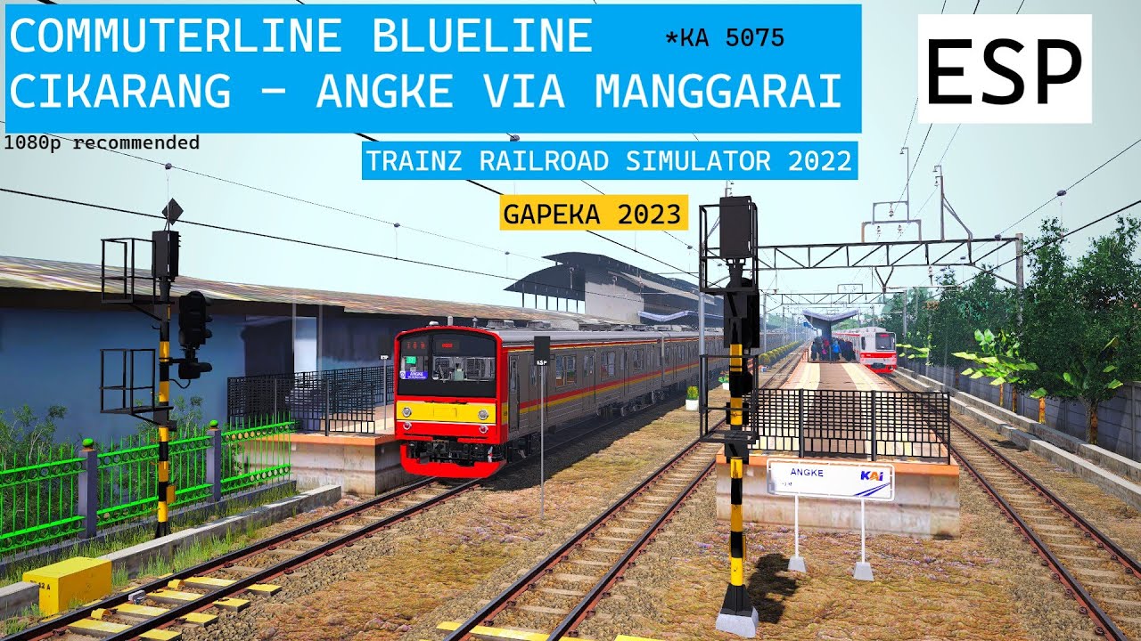 FULL TRIP COMMUTERLINE CIKARANG - ANGKE VIA MANGGARAI | TRAINZ SIMULATOR INDONESIA