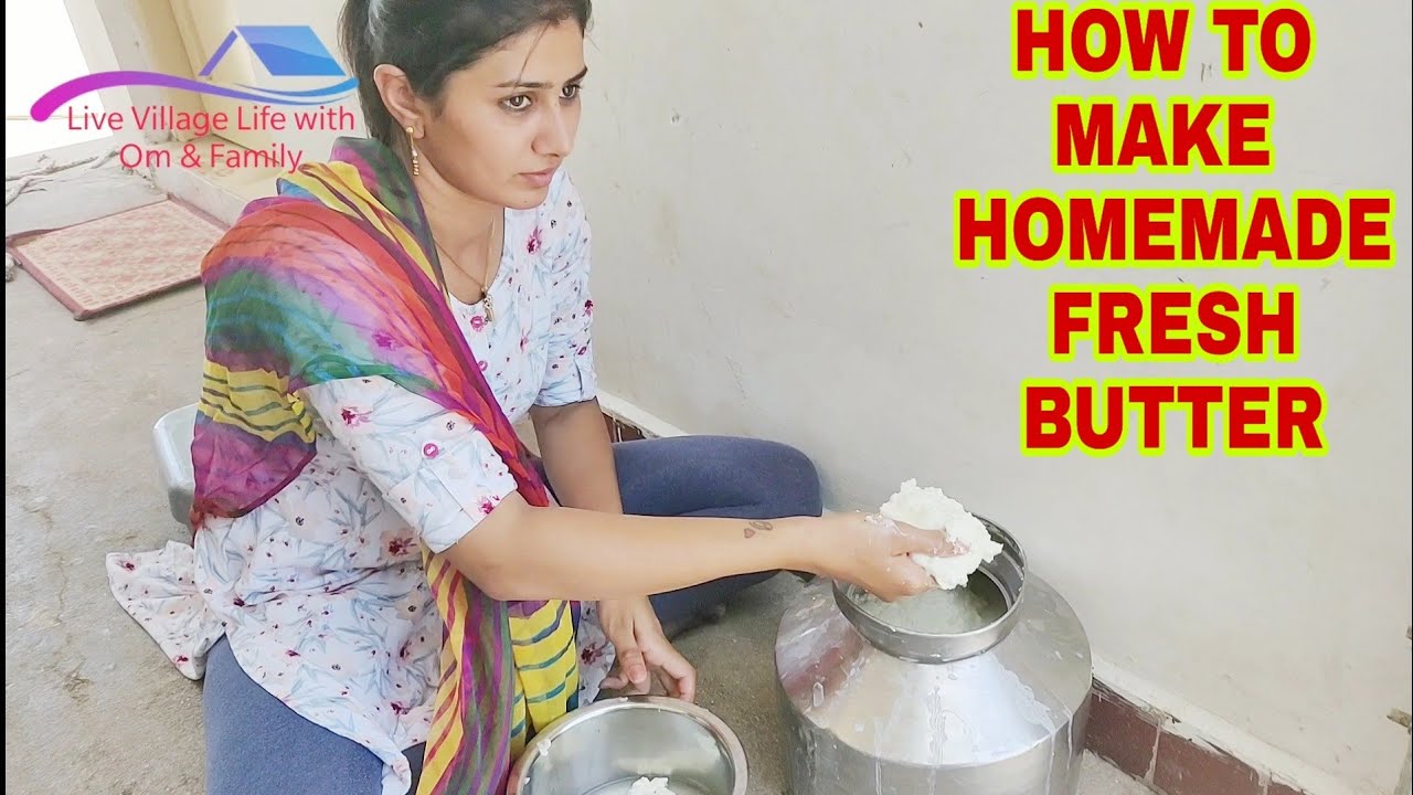 dudh me se dahi and makhan kese banate hai.. how to make freash butter from milk