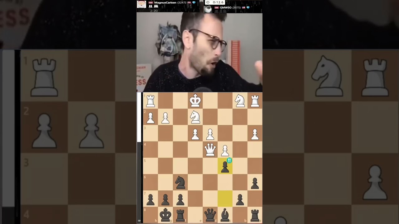 MAGNUS CRUSHES WESLEY SO WITH 2 BRILLIANT MOVES #chess #chessgame #chessmaster #chesstok #gothamches