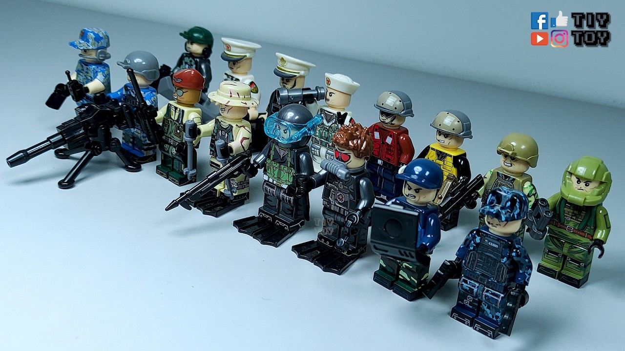 ⛔ [Vol2] Обзор распаковки блоков LEGO SEMBO 【CUSTOM】 LEGO Military Minifigures MOC Build 乐高 ЛЕГО ...