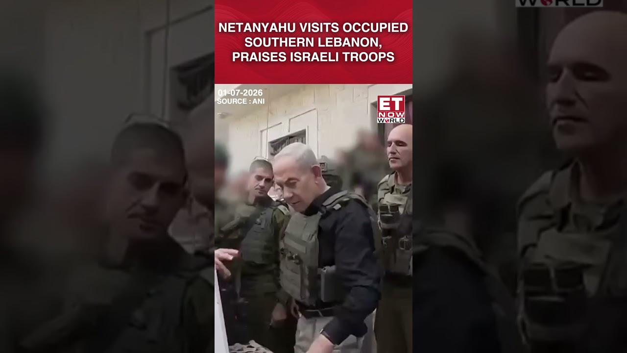 Israeli PM Benjamin Netanyahu Visits Occupied Southern Lebanon, Commends the Army #shorts #netanyahu