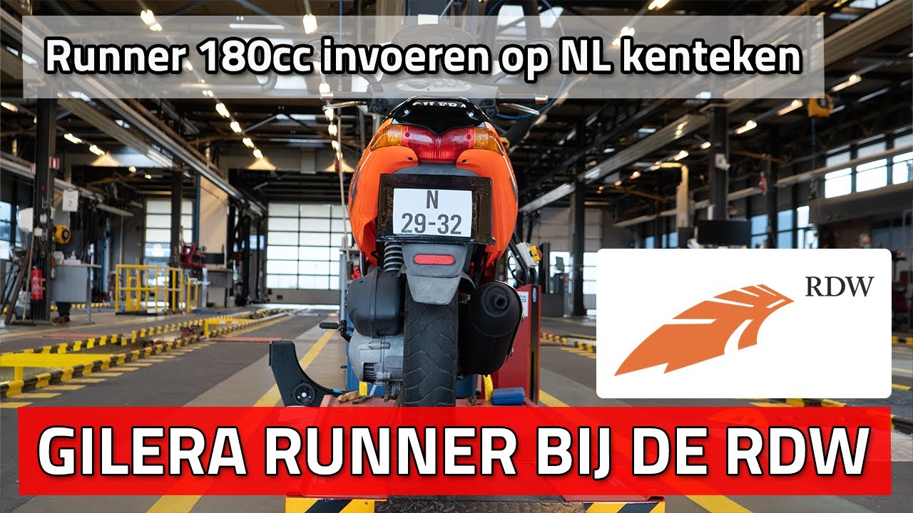 Gilera Runner 180cc INVOEREN bij de RDW op NL kenteken 🔥