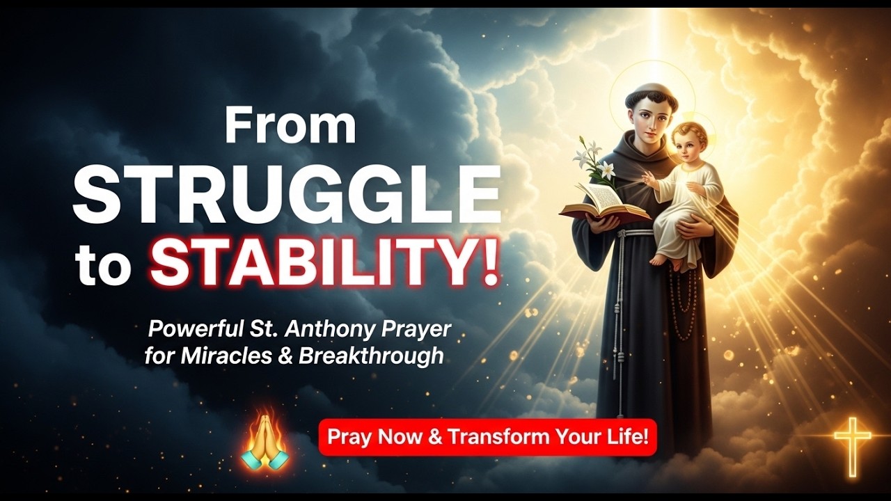 Prayer to Shift from Struggle to Stability | St. Anthony Inspired Miracle Prayer for Breakthrough