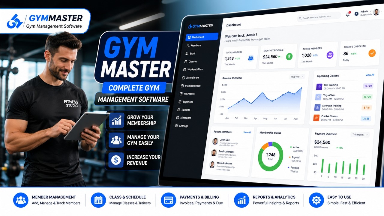 Gym Master – Complete Gym Management Software for Fitness Centers