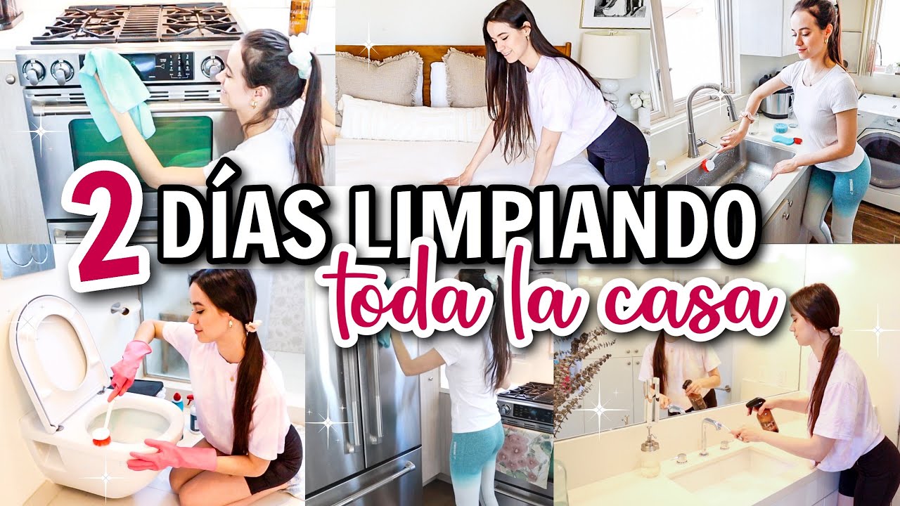 2 DÍAS ENTEROS LIMPIANDO TODA MI CASA | baño, inodoro, ducha, estufa, cocina | Alejandra C Maldonado