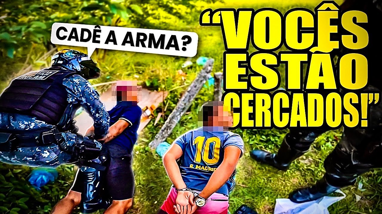 CERCADOS POR 09 POLICIAIS DA ROCAM. CAD&Ecirc; A ARMAAA?!?!
