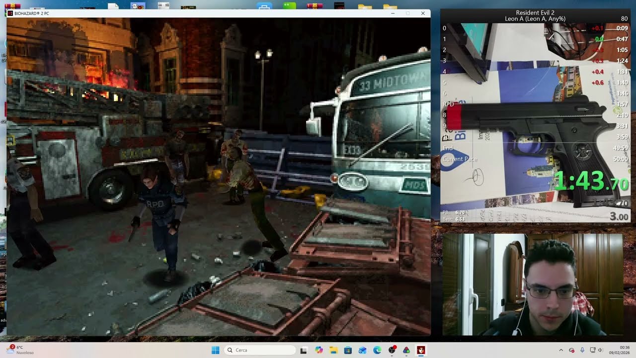 Resident Evil 2 Speedrun Any % PC Leon A 49:58