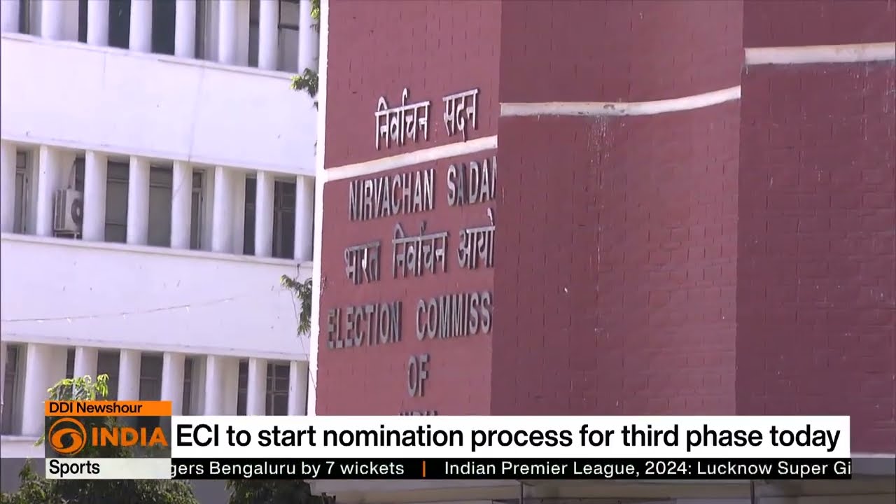 ECI to start nomination process for third phase today | DD India News Hour