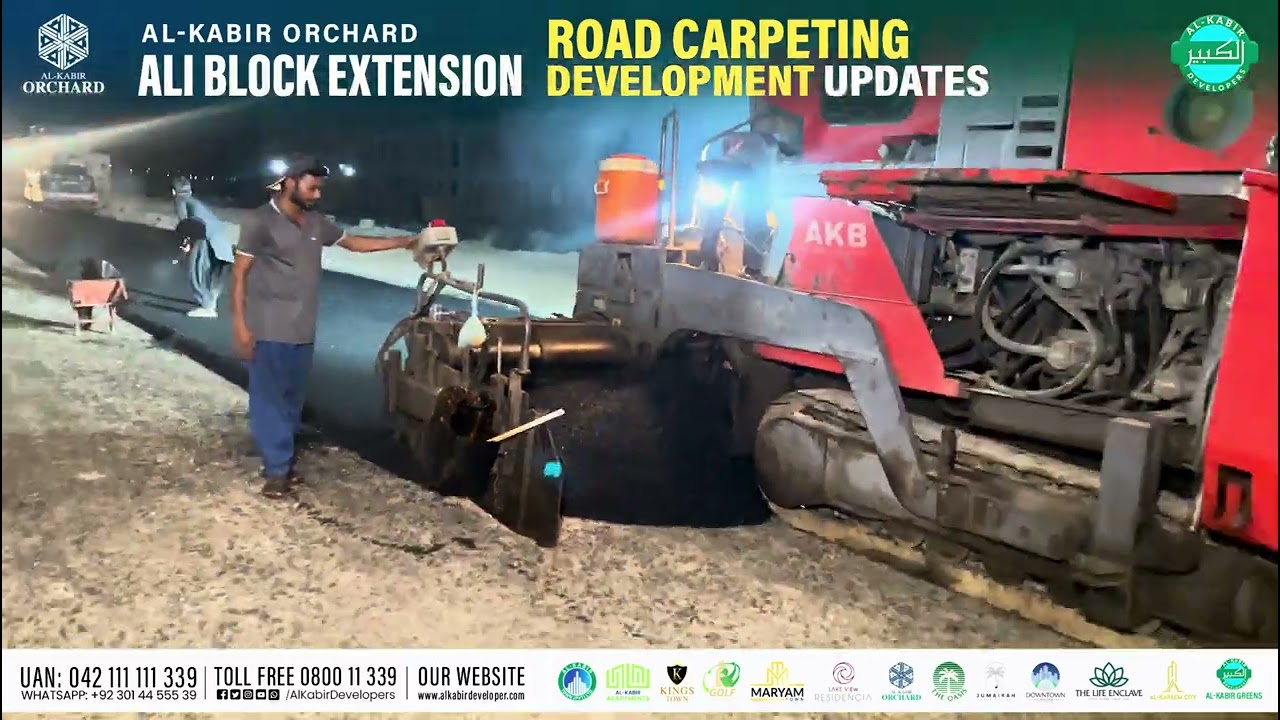 ROAD CARPETING AT ALI BLOCK! Special Night Time coverage