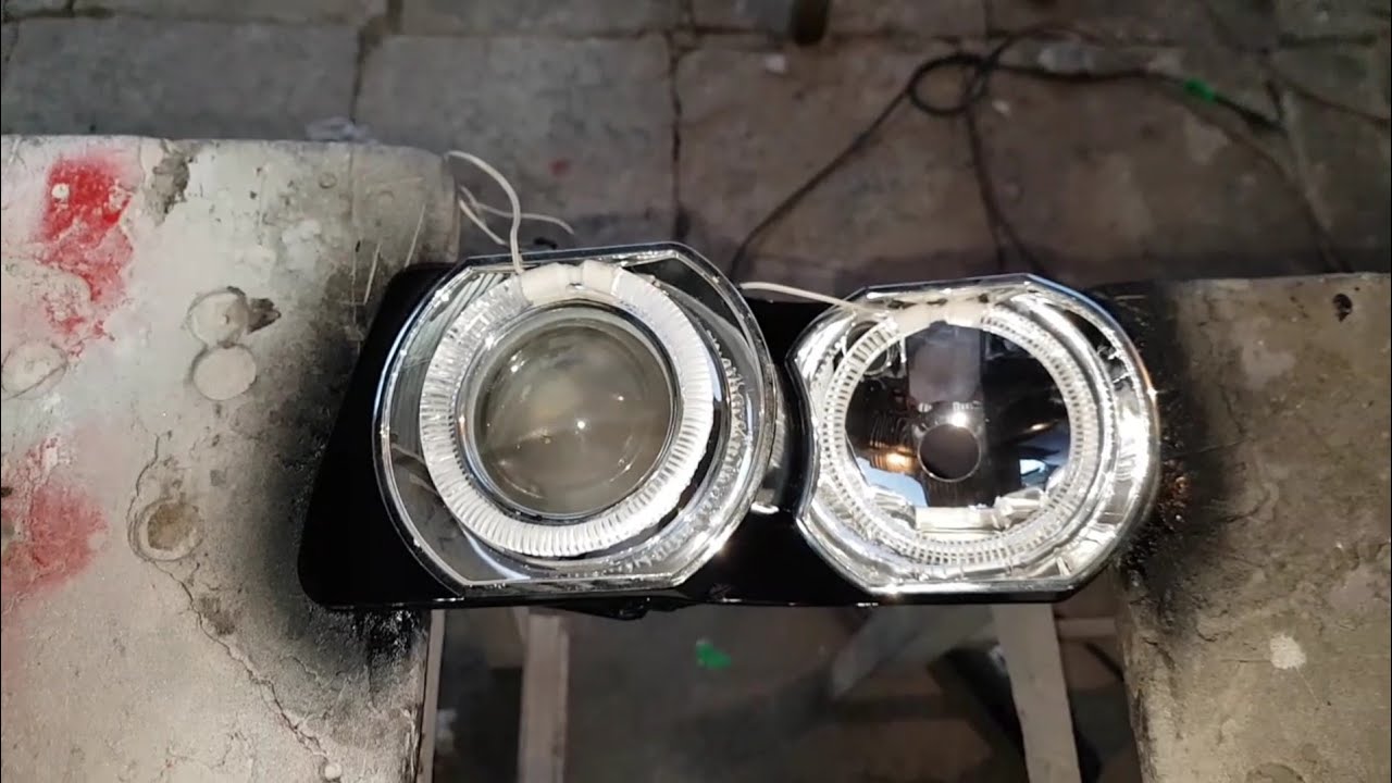 Fazendo máscara negra farol audi a3 e consertando regulagem do farol