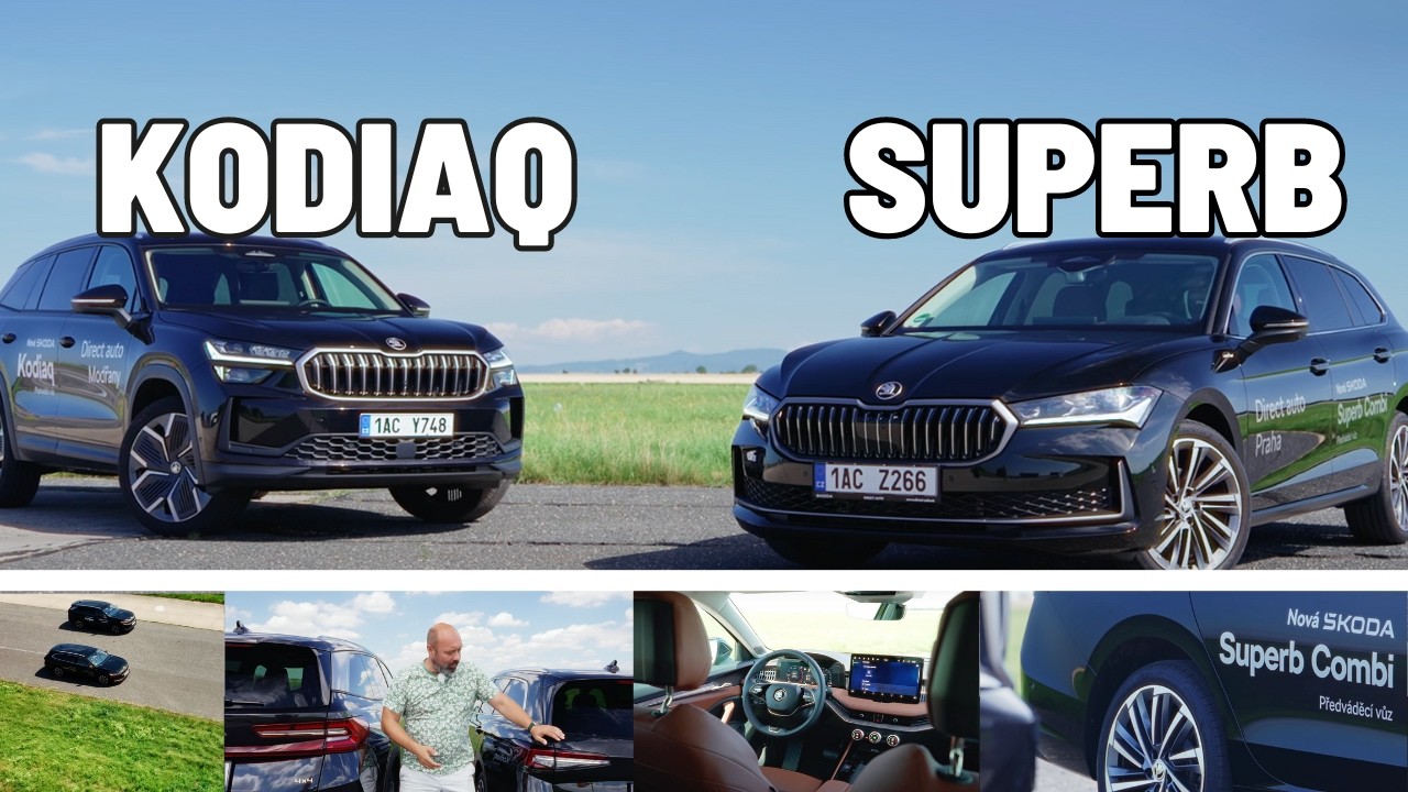 Nová Škoda KODIAQ a SUPERB | srovnání | vychytávky | prohlídka