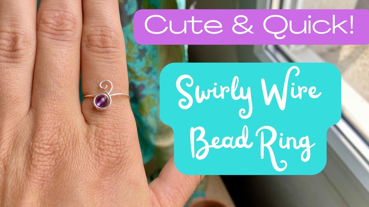 Quick and Cute DIY Wire Ring - No Ring Mandrel!