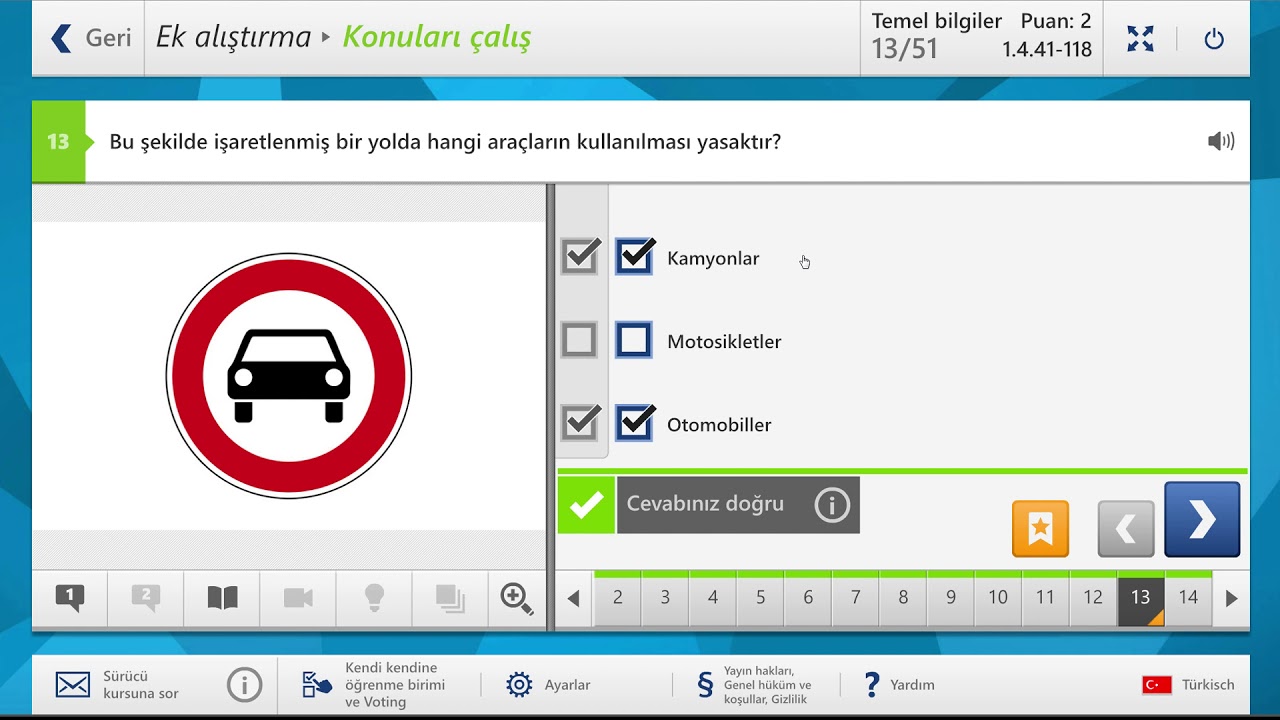 3.3 Trafik işaretleri Tanzim isaretleri (Almanya Ehliyet)