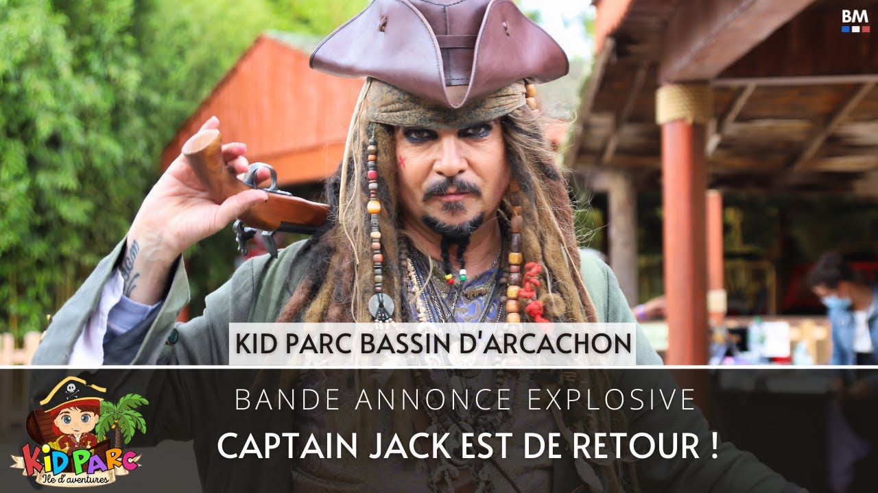 Publicité KID PARC : Captain Jack Spot (Cession 2021-2022) Johnny Steff, sosie de Johnny Depp
