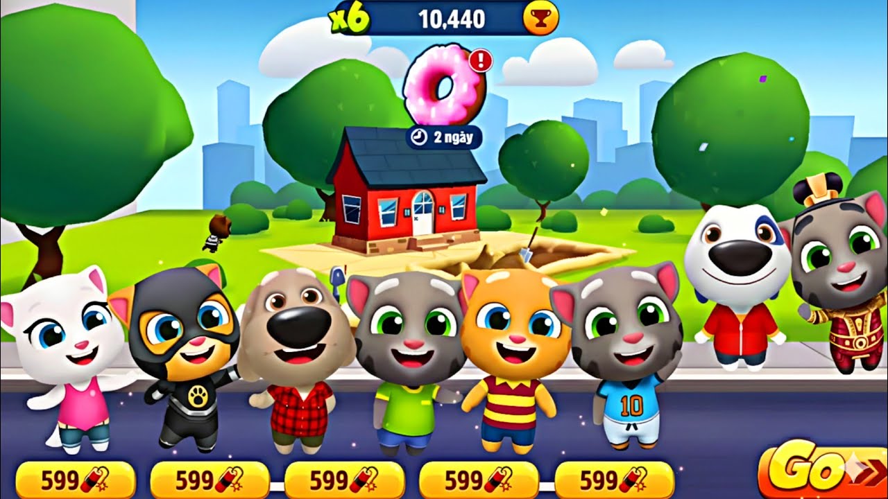 Talking Tom Gold Run Spring 2018 - How to Unlock and Play Fun Characters