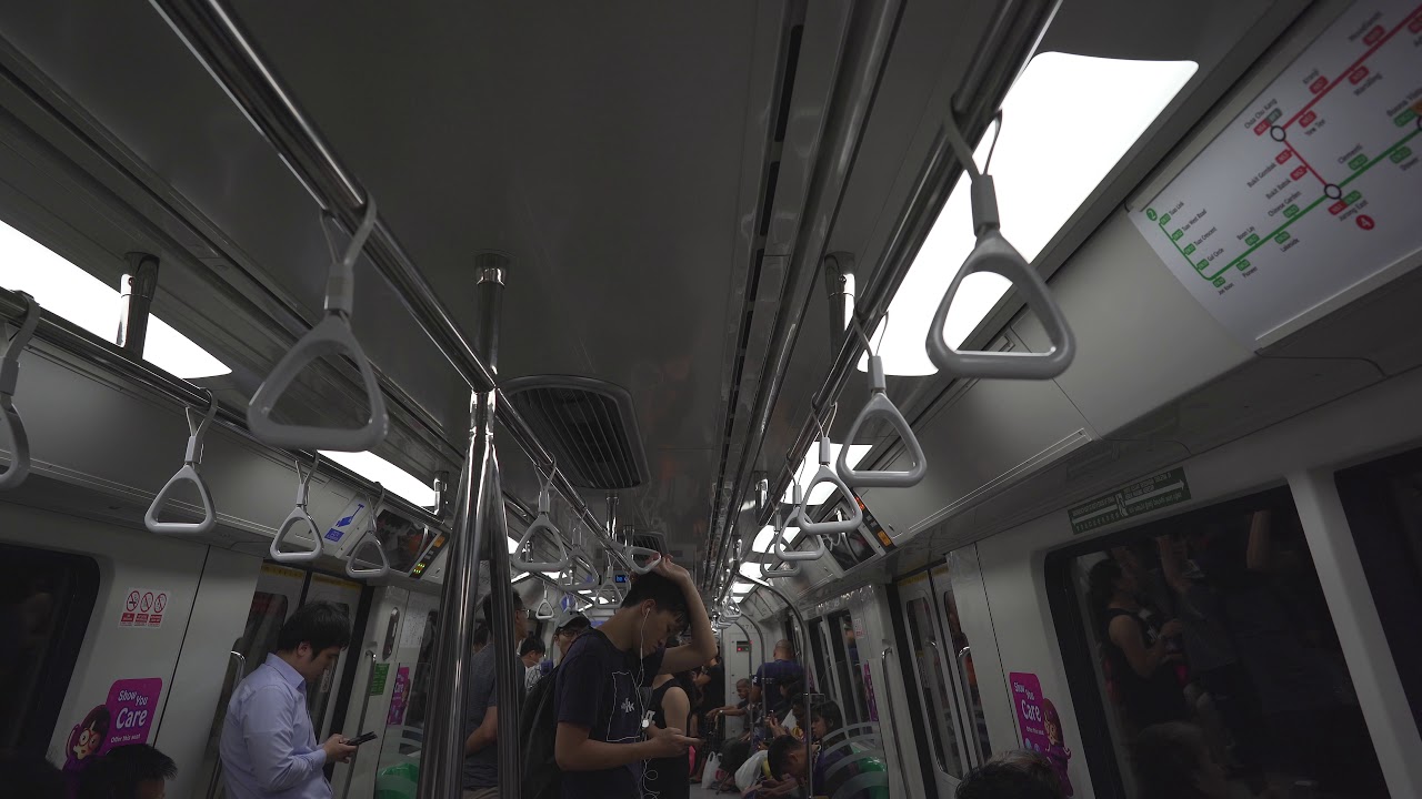 Singapore, MRT ride from Newton to Yishun