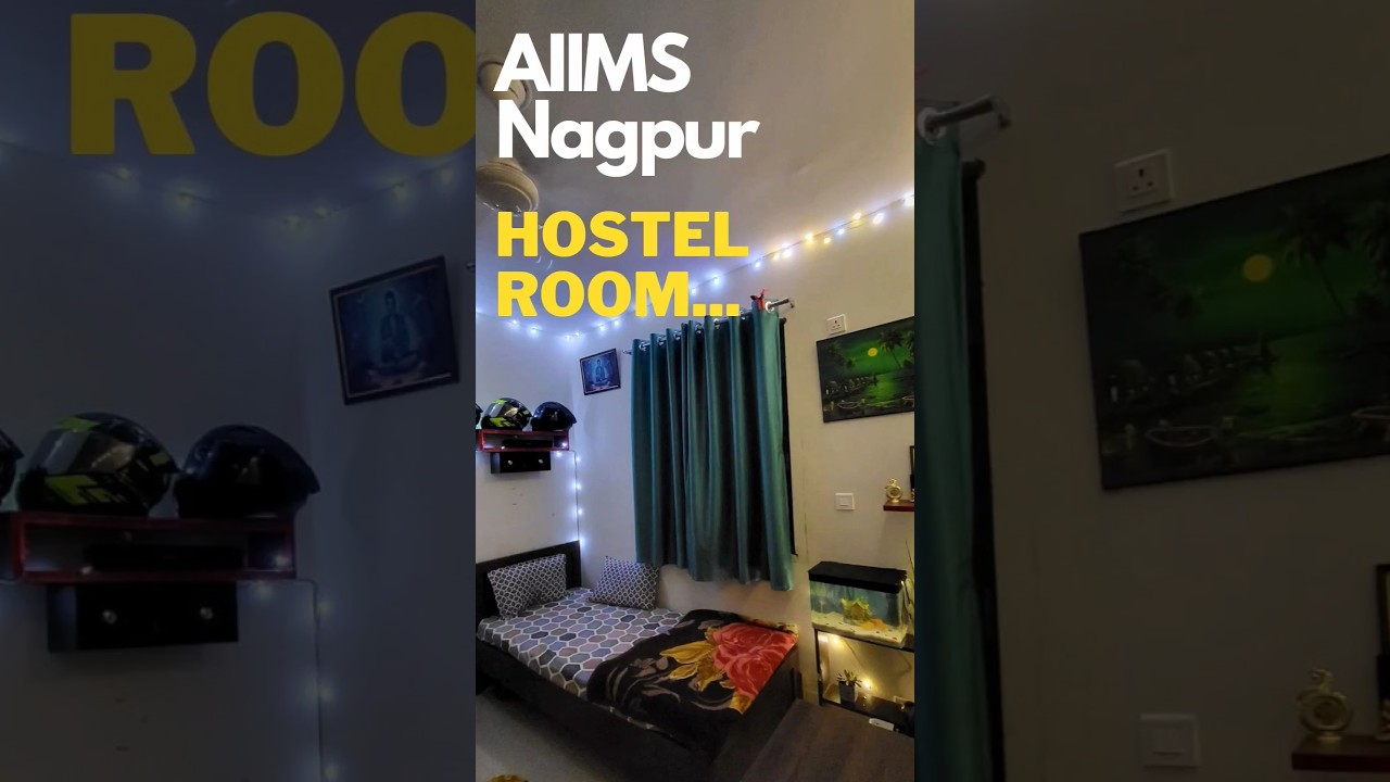 AIIMS Nagpur Hostel Room Tour ❤️ #aiims #neet2024 #shorts #motivation #trending