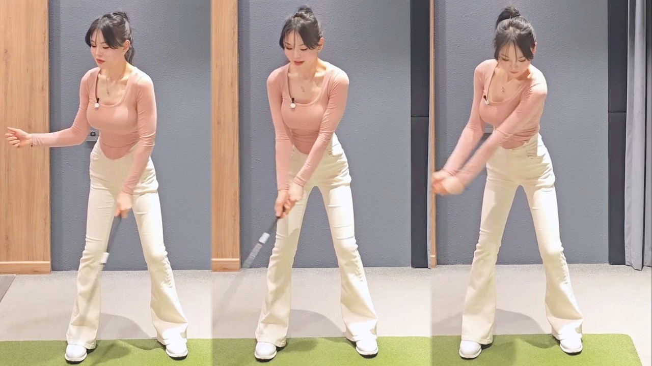 팔꿈치 L to L 레슨! KLPGA 조하빈 프로의 골프레슨과 골프스윙!