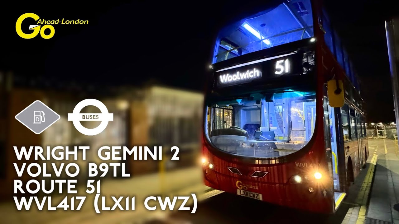 Morden Wharf’s WVL417 breezes down the A224 & Sidcup Hill