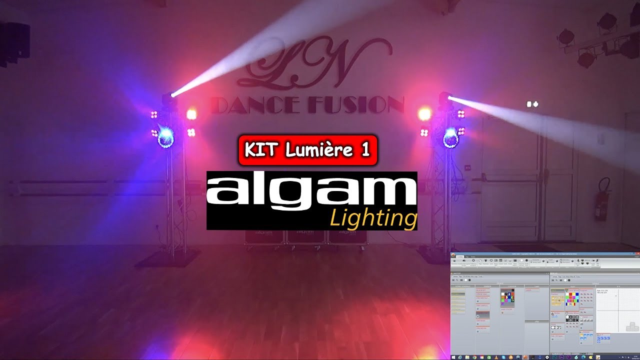 KIT 1 LUMIERE ALGAM LIGHTING  ( Dans une salle )