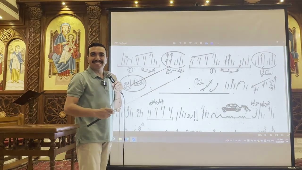 لحن هوس ايروف ϩⲱⲥ ⲉ̀ⲣⲟϥ الكبير تعليمي بالهزات - الحصة الرابعة - مع المعلم بولا منير
