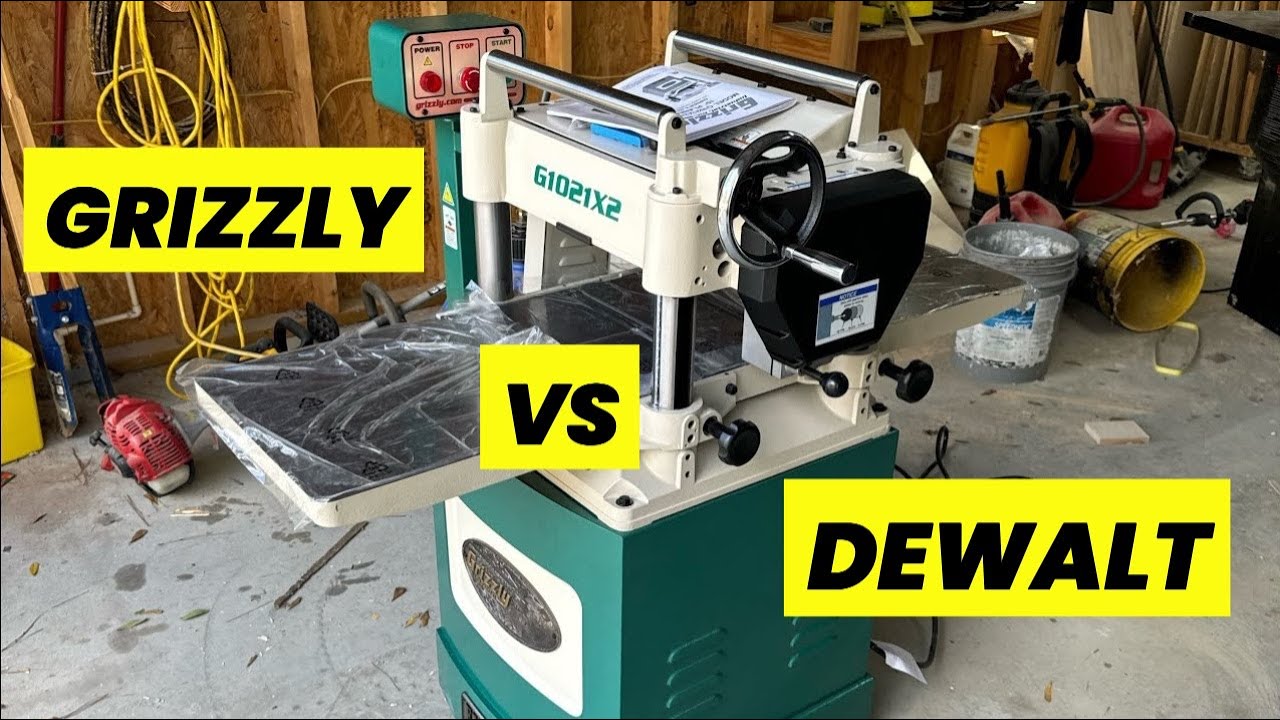 $2,500 Grizzly Planer vs $600 Dewalt Planer