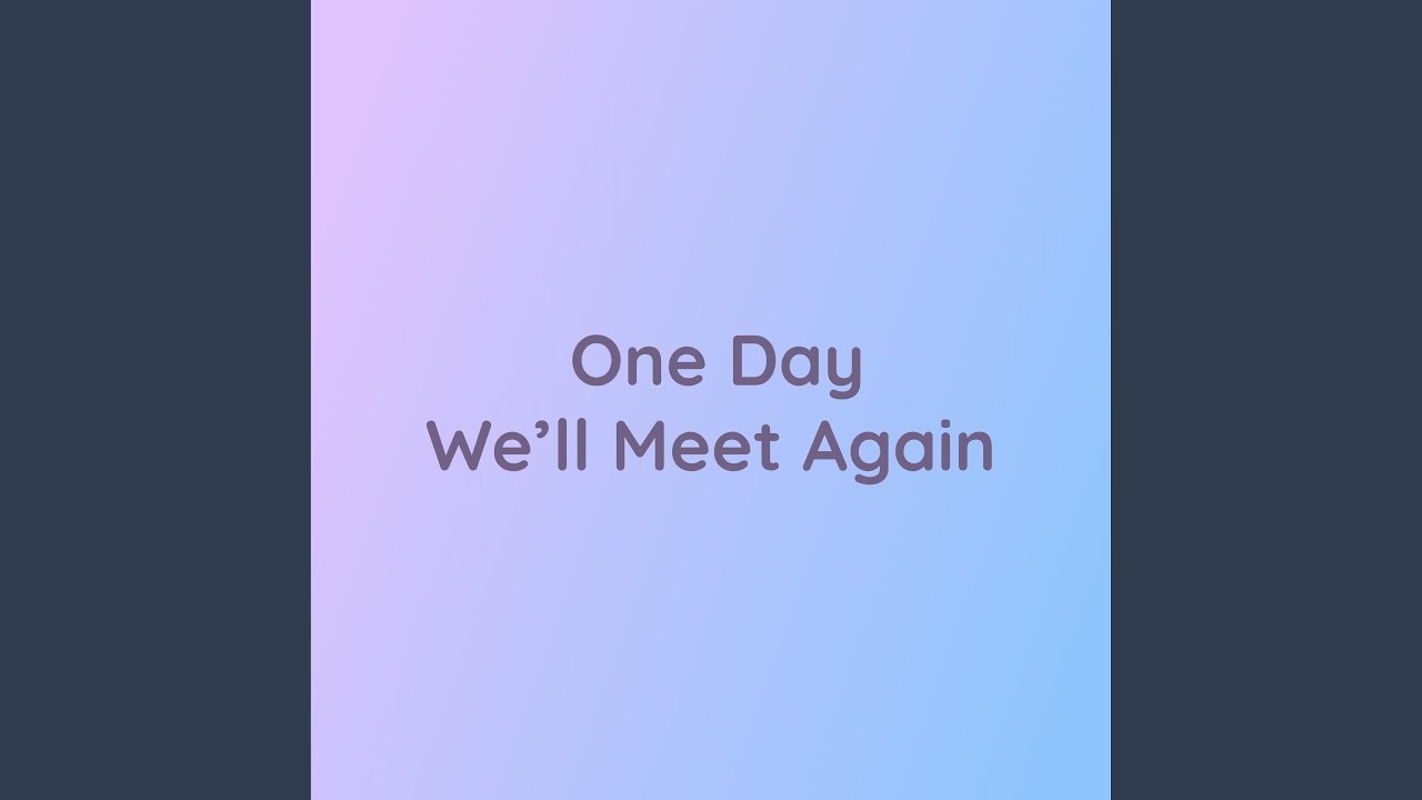 One Day We'll Meet Again