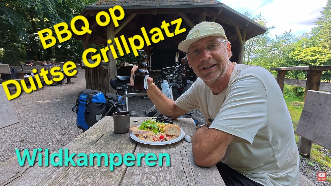Fietsvakantie💥Santos travelmaster 3+ 💥België duitsland 💥drielandenpunt 💥Wildkamperen 💥Hilleberg Akto
