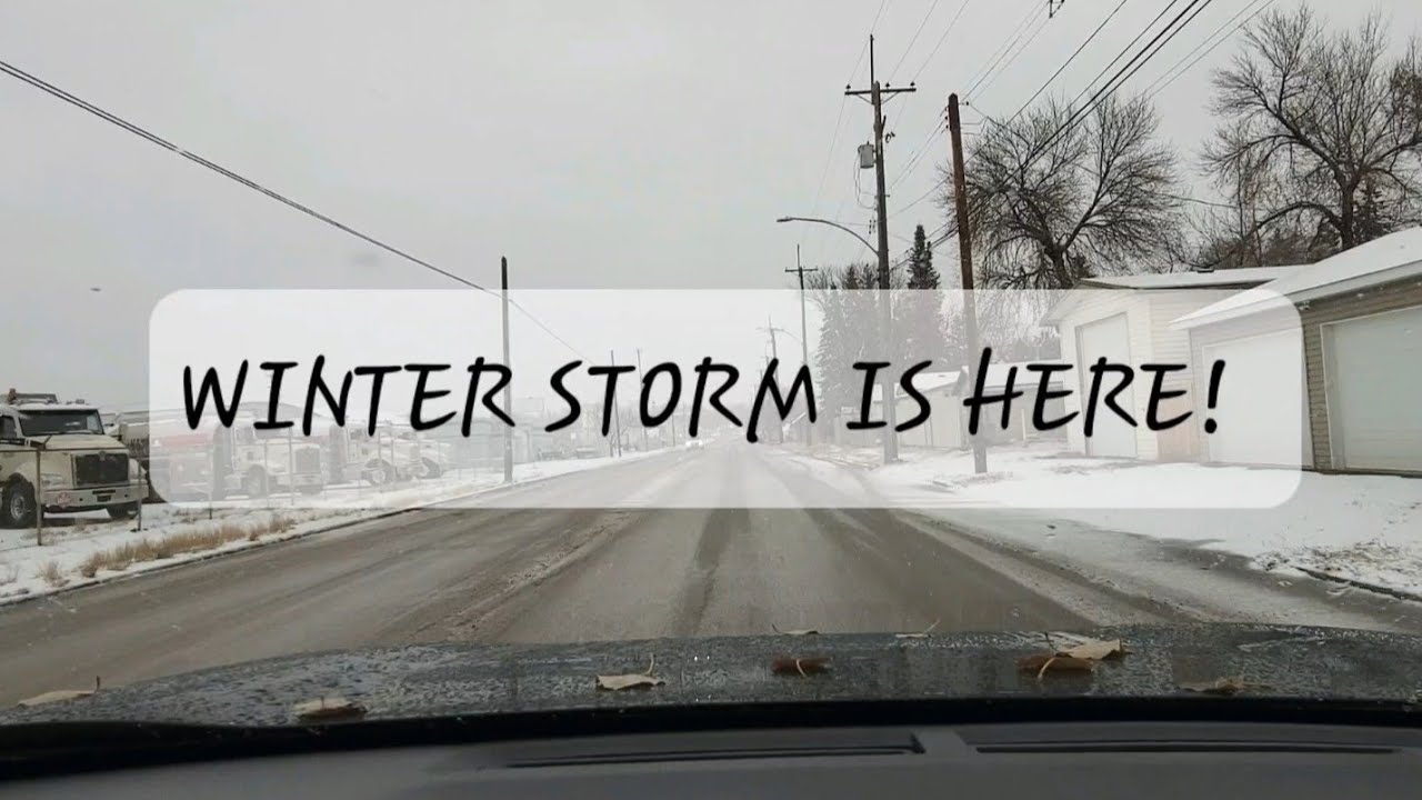 Winter Storm Warning! Saskatoon Saskatchewan