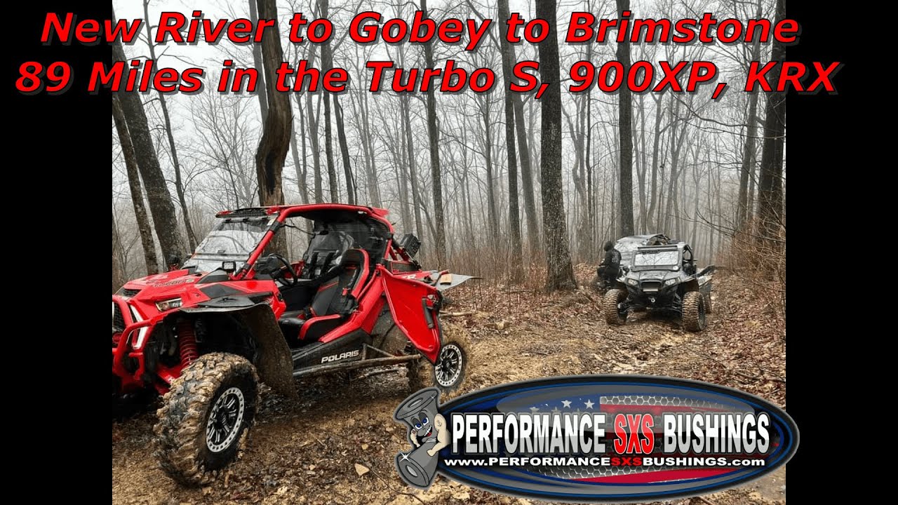 New River WMA to Sunbright to Brimstone 89 miles in the RZR Turbo S, 900XP, KRX