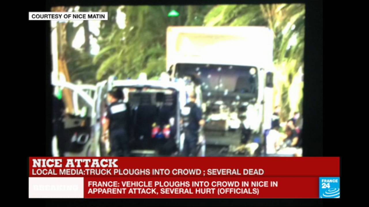 France: Truck ploughs into crowd in Nice during Bastille Day celebrations, several dead