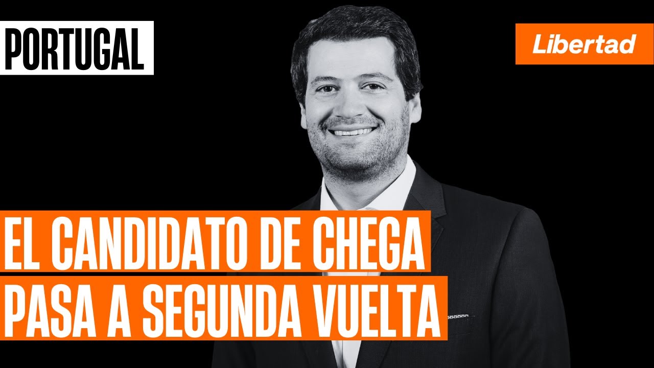 El candidato de Chega pasa a segunda vuelta en Portugal